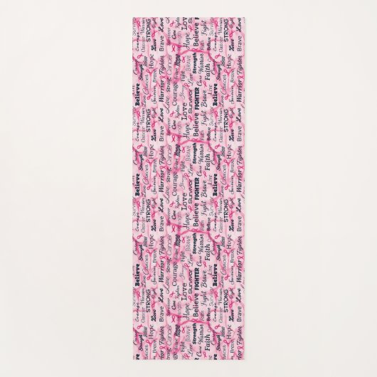 Borstkanker Overlevingsvoorlichting Yogamat (Voorkant)