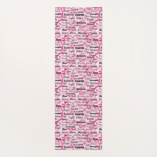 Borstkanker Overlevingsvoorlichting Yogamat (Achterkant)