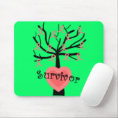 Borstkanker Overtollige cadeautjes—uniek boomontwe Muismat (Met muis)