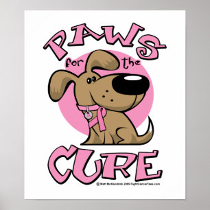 Borstkanker Pakketten voor de Cure Dog Poster