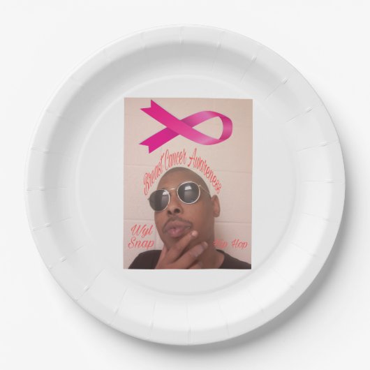 Borstkanker Papieren Bordje (Voorkant)