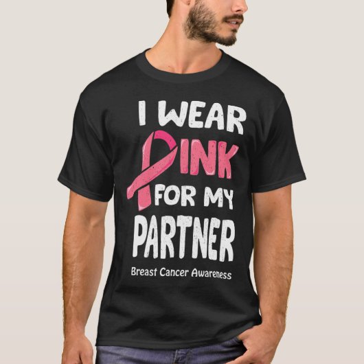 Borstkanker partner T-Shirt (Voorkant)