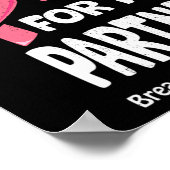 Borstkanker partner T-Shirt Poster (Hoek)