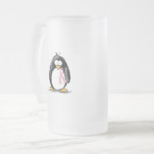 Borstkanker Penguin Matglas Bierpul (Voorkant links)