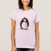Borstkanker Penguin T-shirt (Voorkant)