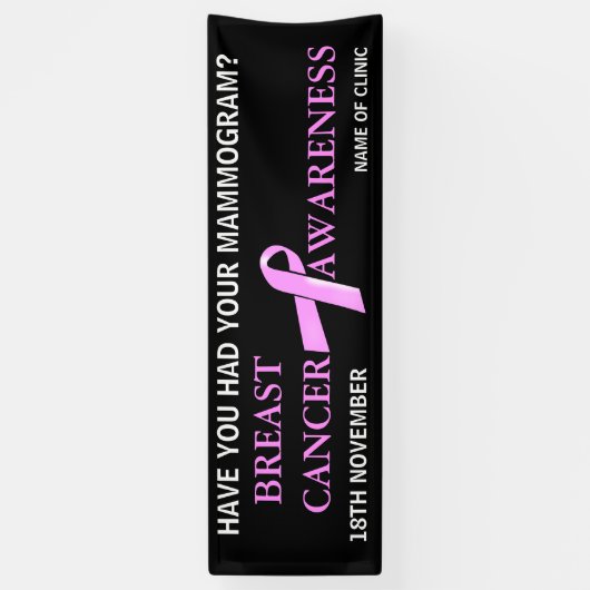 Borstkanker | Personaliseren Spandoek (Verticaal)