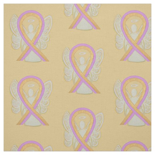Borstkanker Phyllodes Tumor Ribbon Angel Fabric Stof (Swatch)
