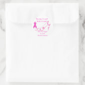 Borstkanker Pink Ribbon Advocacy Ronde Sticker (Tas)
