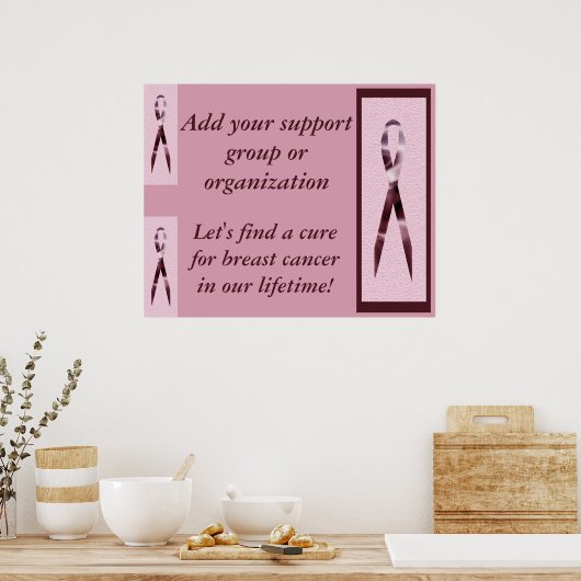 Borstkanker Poster (Keuken)