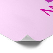 Borstkanker Praying Pink Ribbon Angel Poster (Hoek)