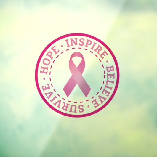 Borstkanker Raamsticker (Vel 3)