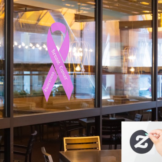 Borstkanker Raamsticker (Restaurant Raam)