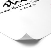 Borstkanker Religieuze Christelijke geschenken Poster (Hoek)