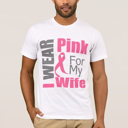 Borstkanker Ribbon I Draag roze vrouw T-shirt (Voorkant)