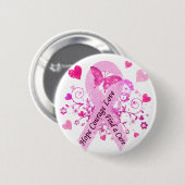 Borstkanker Ronde Button 5,7 Cm (Voorkant /achterkant)