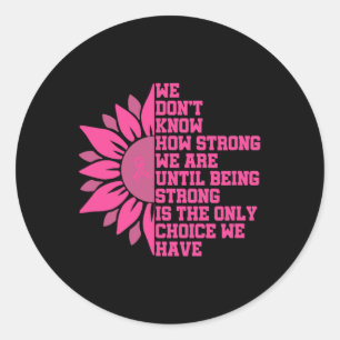 Borstkanker Ronde Sticker