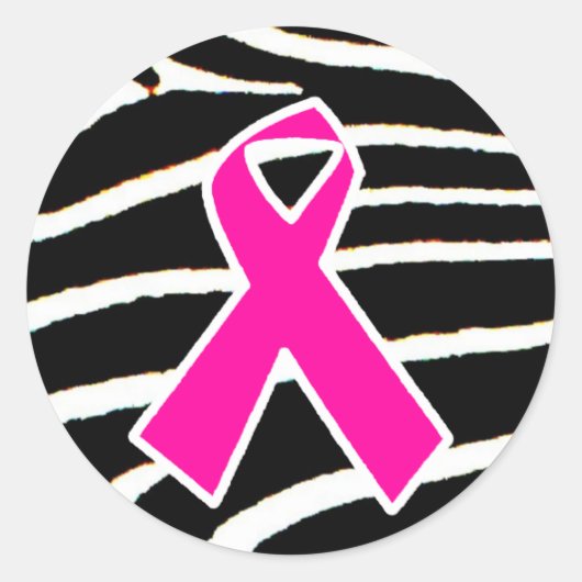 Borstkanker Ronde Sticker (Voorkant)