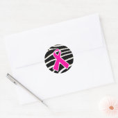 Borstkanker Ronde Sticker (Envelop)