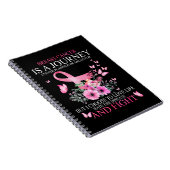 Borstkanker rondreis vlinder vecht kanker Survi Notitieboek (Rechterzijde)