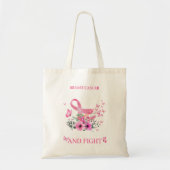 Borstkanker rondreis vlinder vecht kanker Survi Tote Bag (Voorkant)