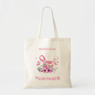 Borstkanker rondreis vlinder vecht kanker Survi Tote Bag