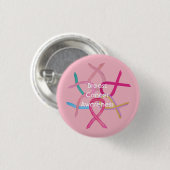 Borstkanker Roze bewustzijn Ribbon Button Pin (Voorkant /achterkant)