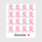 Borstkanker Roze Bewustzijnslintjes Gezondheid Sticker (Vel)