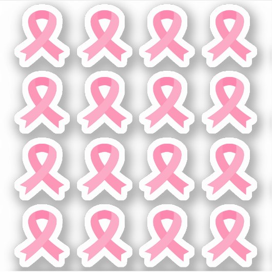 Borstkanker Roze Bewustzijnslintjes Gezondheid  Sticker (Voorkant)