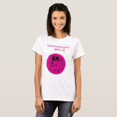 Borstkanker Roze Kick Butt Vrouw T-shirt (Voorkant volledig)