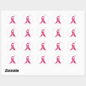 Borstkanker Roze lint Awareness Stickers (Vel)