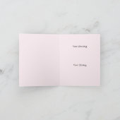 Borstkanker Roze lint bedankt kaart (Binnen)