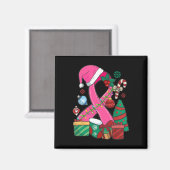 Borstkanker Roze lint Borstkanker Magneet (Voorkant / Achterkant)
