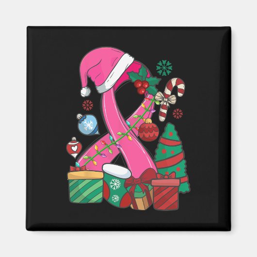 Borstkanker Roze lint Borstkanker Magneet (Voorkant)