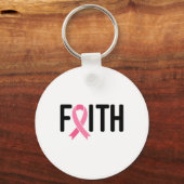 Borstkanker Roze lint Borstkanker Vrouwen Oorlog Sleutelhanger (Voorkant)