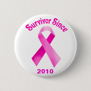 Borstkanker roze lint Button