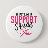Borstkanker Roze lint Button Pin (Voorkant)
