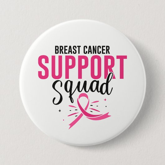 Borstkanker Roze lint Button Pin (Voorkant)