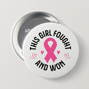 Borstkanker Roze lint Button Pin