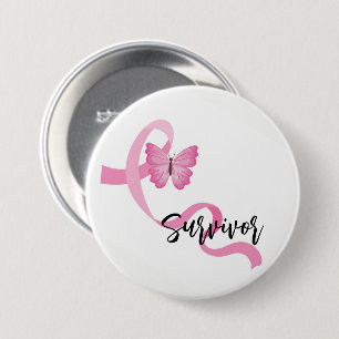 Borstkanker Roze lint Button Pin