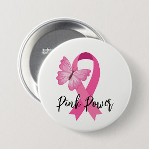 Borstkanker Roze lint Button Pin