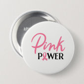 Borstkanker Roze lint Button Pin (Voorkant /achterkant)