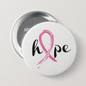 Borstkanker Roze lint Button Pin (Voorkant /achterkant)