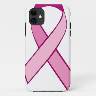 Borstkanker - Roze lint iPhone 11 Hoesje