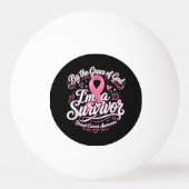 Borstkanker Roze Lint Geloofsbewustzijn Pingpongbal (Voorkant)