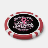 Borstkanker Roze Lint Geloofsbewustzijn Poker Chips (Enkel)