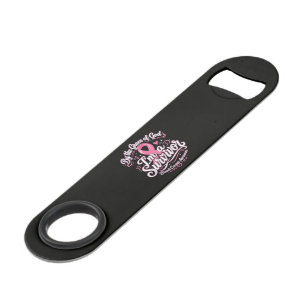 Borstkanker Roze Lint Geloofsbewustzijn Speed Flessenopener