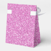 Borstkanker Roze lint Glitter Tent Favor Box Bedankdoosjes (Achterkant)