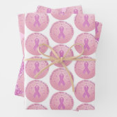 Borstkanker Roze lint Inpakpapier Vel (In situ)