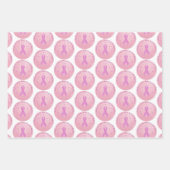 Borstkanker Roze lint Inpakpapier Vel (Voorkant)