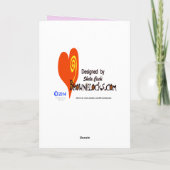 Borstkanker roze lint knuffel Wenskaart Kaart (Achterkant)